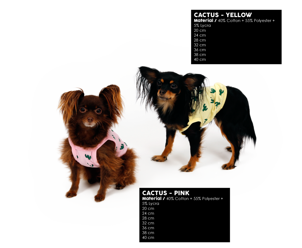 T-shirt dress summer 2017 cactus pink yellow dog