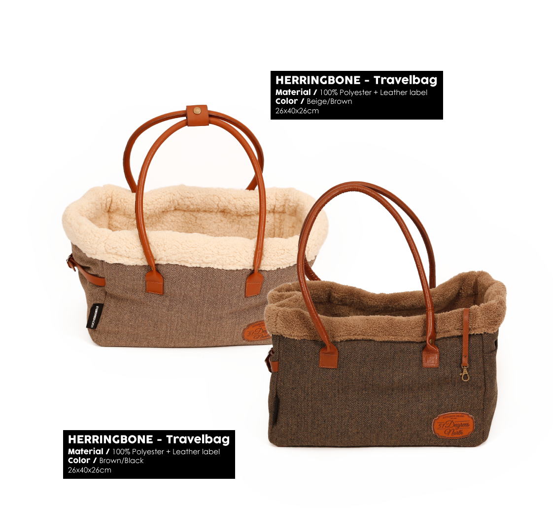 Herringbone Brown Travelbag